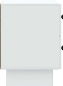vidaXL Κομοδίνο Λευκό 43 x 34,5 x 47,5 εκ Επεξεργασμένο Ξύλο