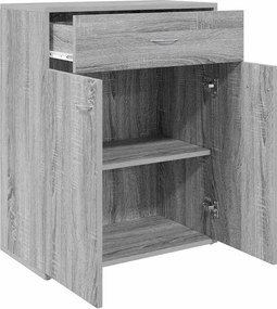 vidaXL Ντουλάπι Γκρι Sonoma 60x30x75 εκ. από Επεξεργασμένο Ξύλο