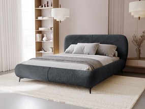 Επενδυμένο κρεβάτι Moe-Anthraki-140 x 200