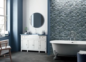 Karag Chevron Ocean 44x44 - Πλακάκι μπάνιου &amp; κουζίνας