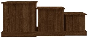 vidaXL Τραπεζάκια Σαλονιού 3 τεμ Brown Oak Επεξ. Ξύλο