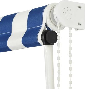 vidaXL Τέντα Συρόμενη Μπλε / Λευκό 150 x 150 εκ.
