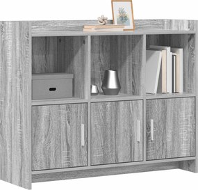 vidaXL Πλαϊνό γραφείο Γκρι Sonoma 98,5 x 33 x 80 εκ Επεξεργασμένο Ξύλο