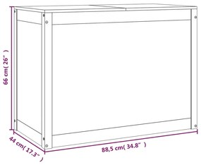 ΚΑΛΑΘΙ ΡΟΥΧΩΝ ΓΚΡΙ 88,5X44X66 ΕΚ. ΑΠΟ ΜΑΣΙΦ ΞΥΛΟ ΠΕΥΚΟΥ 823571