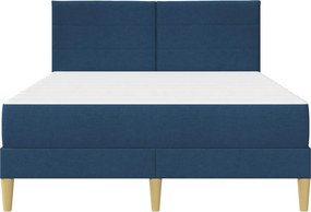 vidaXL Σκελετός Κρεβατιού Μπλε 140 x 200 cm Πολυεστέρας