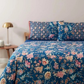 Παπλωματοθήκη Vicenza (Σετ 4τμχ) Petrol Bassetti Queen Size 250x210cm 100% Cotton