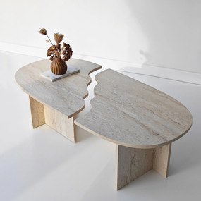 Coffee Table Missisipi - Travertine Travertine