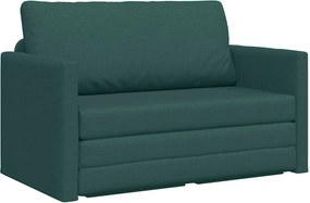 vidaXL Κρεβάτι καναπές 110cm Σκούρο Πράσινο ύφασμα