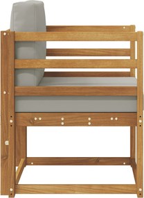 vidaXL Εξωτερικός καναπές Στερεό Ξύλο Ακακίας και Πολυεστέρ