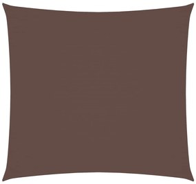 vidaXL Πανί Σκίασης Τετράγωνο Καφέ 5 x 5 μ. από Ύφασμα Oxford