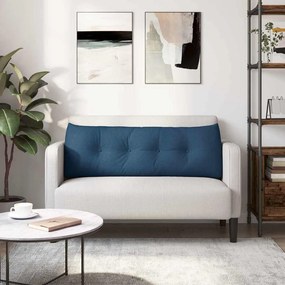 vidaXL Μαξιλάρι Πλάτης Μπλε 140 x 24 x 50 εκ ύφασμα