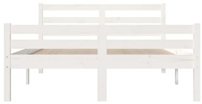 Πλαίσιο Κρεβατιού Λευκό 120 x 200 εκ. από Μασίφ Ξύλο - Λευκό
