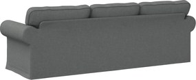 vidaXL Καναπές Σκούρο Γκρι