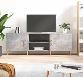 vidaXL Έπιπλο Τηλεόρασης Γκρι Σκυροδέματος 150x30x50 εκ. Επεξ. Ξύλο