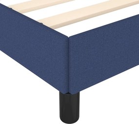vidaXL Σκελετός Κρεβατιού Χωρίς Στρώμα Μπλε 90x200 εκ. Υφασμάτινο