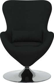 vidaXL Κάθισμα-αυγό Μαύρο 63 x 73 x 90 εκ ύφασμα