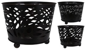 Εστία φωτιάς εξωτερικού χώρου με πόδια στήριξης, 45x35.5cm, Μαύρο, Σε 2 επιλογές σχεδίου