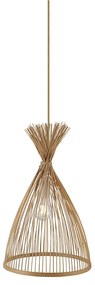 Φωτιστικό Οροφής Μονόφωτο Aca Serifos TF661P30BO Bamboo