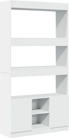 vidaXL Ντουλάπι Λευκό 92x33x180εκ. από Επεξεργασμένο Ξύλο