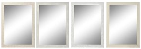 Τοίχο καθρέφτη DKD Home Decor Ελεφαντόδοντο 70 x 2 x 97 cm (4 Μονάδες)