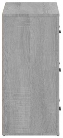 vidaXL Ντουλάπι 2 τεμ. Γκρι Sonoma από Επεξεργασμένο Ξύλο