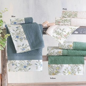 Πετσέτες Talia (Σετ 3τμχ) Blue Ρυθμός Towels Set 70x140cm 100% Πενιέ Βαμβάκι