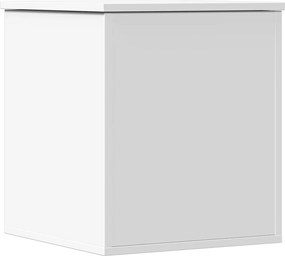 vidaXL Κουτί Αποθήκευσης Λευκό 40x42x46 εκ. Επεξεργασμένο Ξύλο