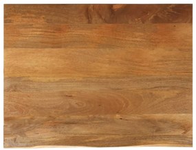 vidaXL Επιφάνεια Τραπεζιού 110x80x3,8 εκ. Live Edge Μασίφ Ξύλο Μάνγκο