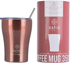 Ποτήρι Θερμός 350ml Estia Save The Aegean Rose Gold 01-12489