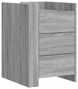 vidaXL Κομοδίνο Γκρι Sonoma 45x50x65 εκ. από Επεξεργασμένο Ξύλο