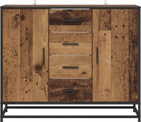 vidaXL Πλαϊνό γραφείο Παλαιωμένο ξύλο 92 x 35 x 76 εκ.