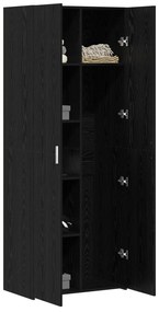 vidaXL Υψηλό Γραφείο Μαύρης Βελανιδιάς 70x42.5x185 εκ. Επεξεργασμένο Ξύλο
