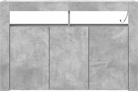 vidaXL Πλαϊνό γραφείο Σκυρόδεμα Γκρι 116 x 30 x 75 εκ.