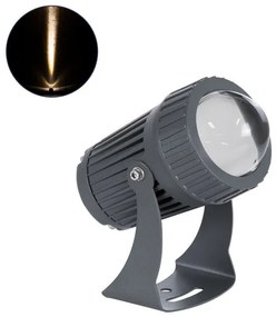 SPOT-FENIA 90135 Αρχιτεκτονικό Σποτ Φωτισμου LED 10W 1100lm 5° DC 24V Αδιάβροχο IP65 Θερμό Λευκό 2700K Dimmable-Γκρ Globostar-90 90135