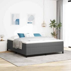 vidaXL Κρεβάτι Φωτεινό Γκρι 180x200 εκ. Από Υφασμάτινο Κονδύλι