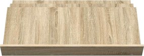vidaXL Ράφι Περιοδικών με ράφι Δρύς Sonoma 90 x 53 x 28,5 εκ
