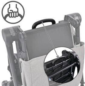 Πολυκαρότσι REYA 3 σε 1 Brown με Αναστρέψιμη λαβή 10021952415 Lorelli