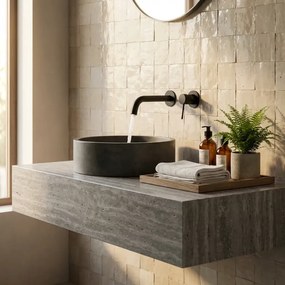 Tema Xenon 6818N – Εντοιχιζόμενη Μπαταρία Νιπτήρα Black Matt