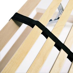 vidaXL Τελάρο Κρεβατιού με 28 Σανίδες &amp; 7 Ζώνες 120 x 200 εκ.