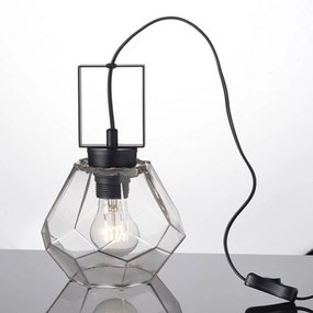 Επιτραπέζιο Φωτιστικό V371481TC Black Metal, Glass