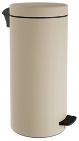 Κάδος Απορριμμάτων Soft Close 20Lt 18-310-703 25x55cm Matte Ivory Pam&Co Stainless Steel