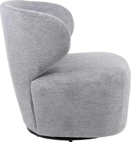 Πολυθρόνα Marelia περιστρεφόμενη γκρι ύφασμα 73x76x76εκ 73x76x76 εκ.