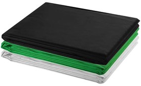 vidaXL Κιτ Στούντιο με 3 Βαμβακερά Φόντα και Ρυθμιζόμενη Βάση 3 x 6 μ.