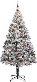 vidaXL Τεχνητό Χριστουγεννιάτικο Δέντρο με 300 LED Λευκό 240 cm