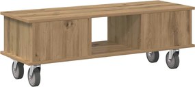vidaXL Βάση TV Artisan Oak 100 x 35 x 35 εκ Επεξεργασμένο ξύλο