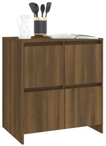 vidaXL Ντουλάπια 2 τεμ. Καφέ Δρυς 70 x 41 x 75 εκ. από Επεξ. Ξύλο
