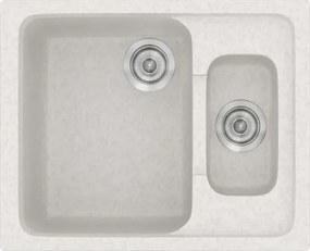 Sanitec Classic 330 (62×51) - Γρανιτένιος νεροχύτης - Metallic ICE