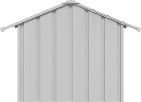 vidaXL Σπιτάκι σκύλου με οροφή 85x107x81 cm Γαλβανισμένος χάλυβας