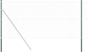 vidaXL Στύλος Περιφράξεων 12 pcs Πράσινο Ατσάλι με Επικάλυψη Πούδρας