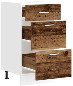 Κάτω ντουλάπι Παλιό ξύλο 40x46x81,5 cm Κατασκευασμένο ξύλο - Καφέ